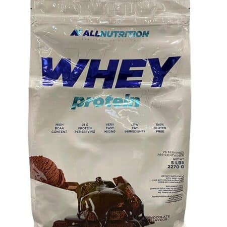 Paquet de Whey Protein chocolat.