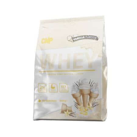 Paquet de protéine whey vanille CNP.