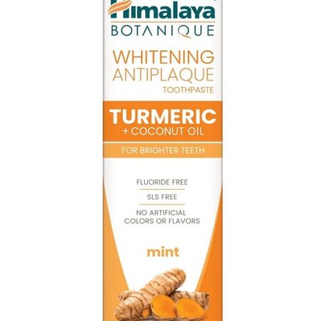Whitening Antiplaque Toothpaste Turmeric + Coconut Oil, Mint - 113 grams