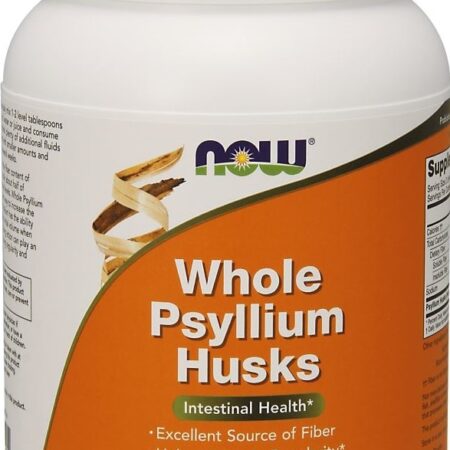 Pot de téguments de psyllium entiers, source de fibres.