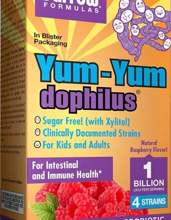 Comprimés probiotiques sans sucre Yum-Yum Dophilus.