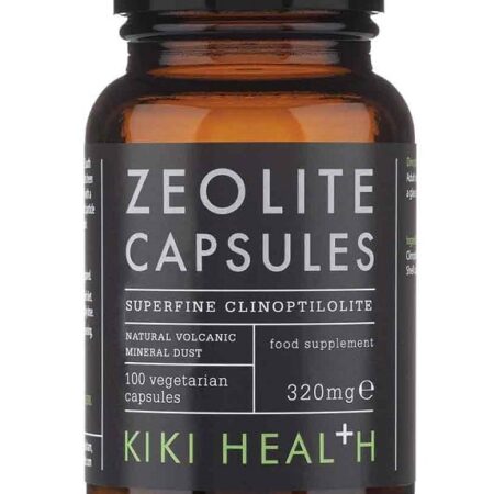 Flacon de gélules de zéolite Kiki Health.