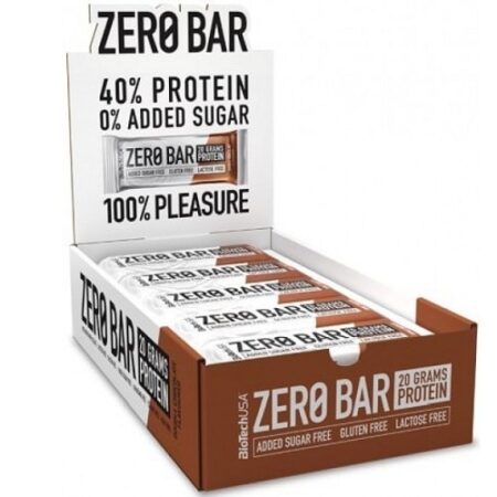 Barres protéinées Zero Bar sans sucre ajouté.