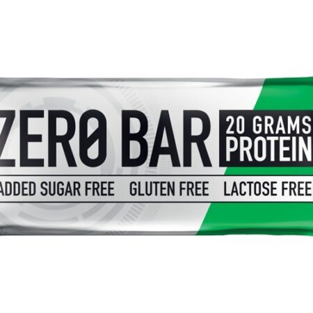 Barre protéinée Zero, sans sucre ajouté, sans gluten.