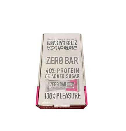 Barre protéinée ZERO BAR sans sucre ajouté.
