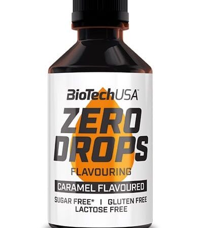 Arôme zéro calorie caramel, sans sucre, BioTechUSA.