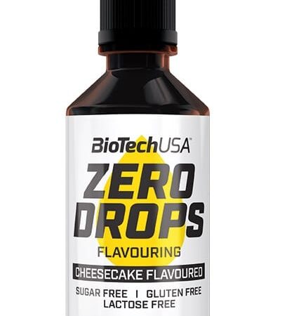 Arôme cheesecake sans sucre, BiotechUSA Zero Drops.
