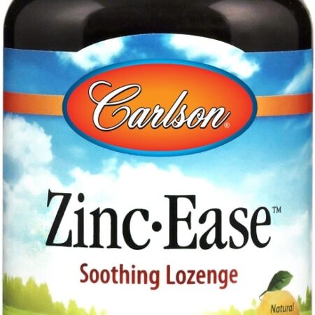 Flacon complément zinc Carlson, pastilles citron.