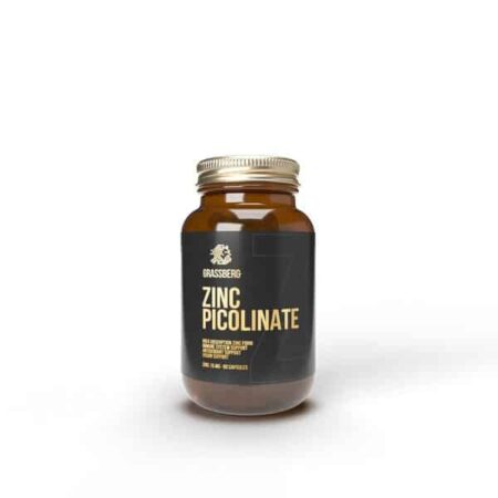 Pot de zinc picolinate Grassberg, complément alimentaire.