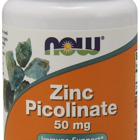Flacon de zinc picolinate 50 mg, complément alimentaire.