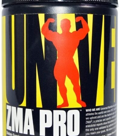 Pot de complément alimentaire ZMA Pro, silhouette musclée.