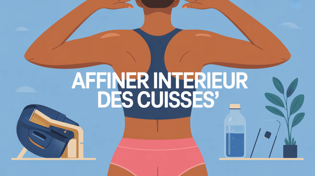 affiner interieur des cuisses sport femme illustration