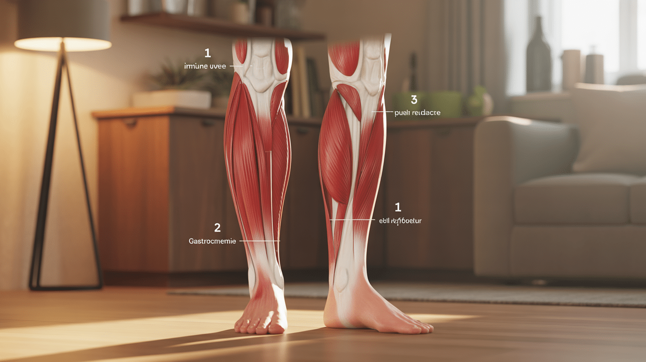 anatomie mollets illustration gastrocnemien soleaire