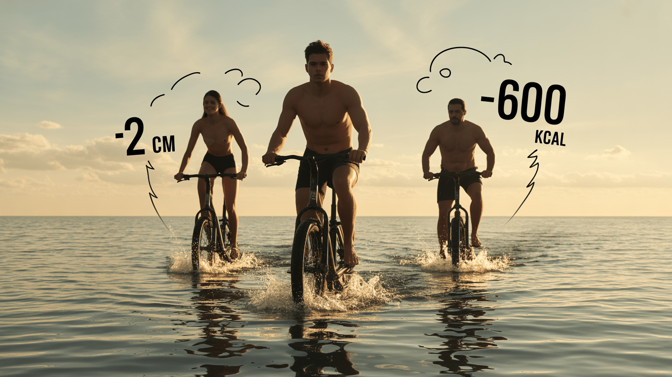 Groupe aquabike calories 600kcal silhouette affinée