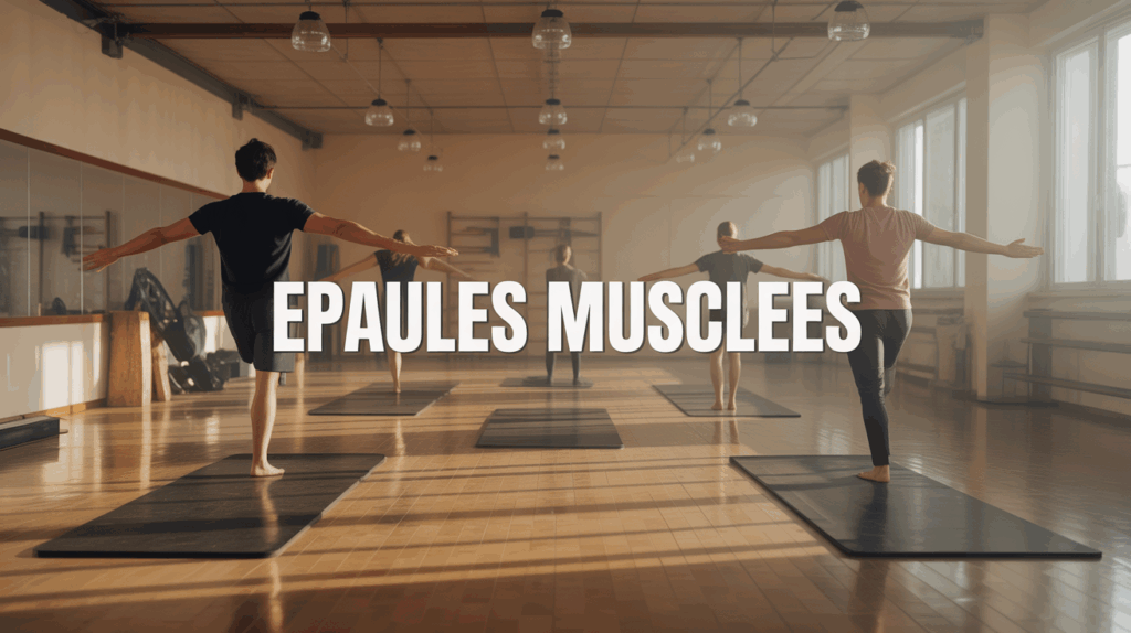 Vue generale entrainement epaules musclees salle