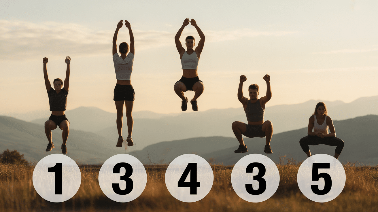 Top 5 exercices cardio sans matériel silhouettes