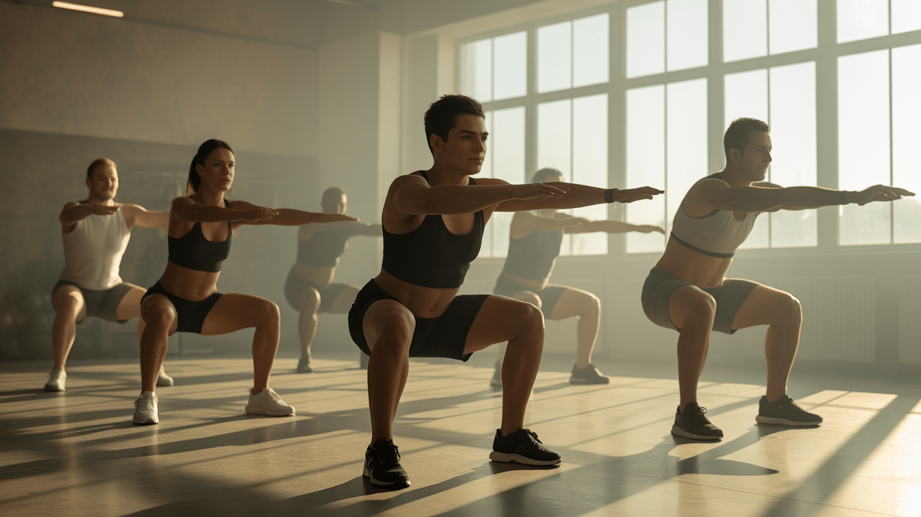 exercices fessiers hip thrust squat fente salle