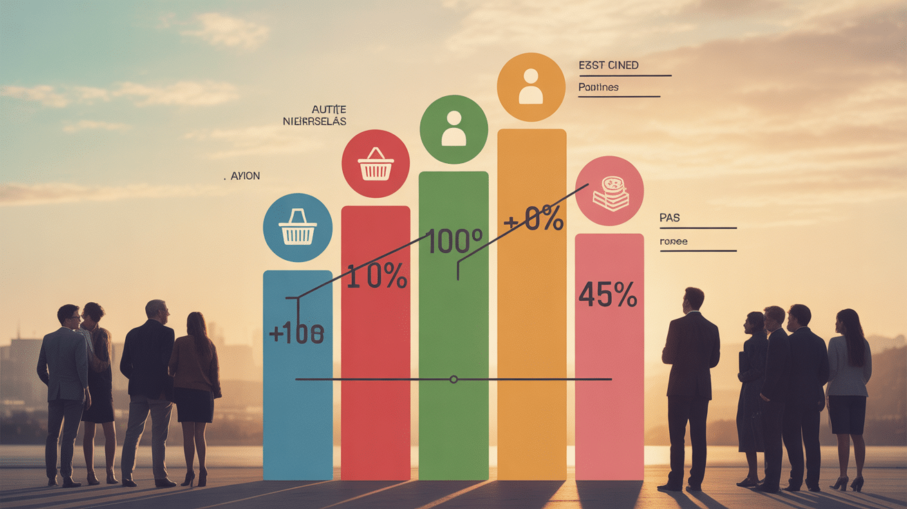 Graphique KPI traction business chiffres