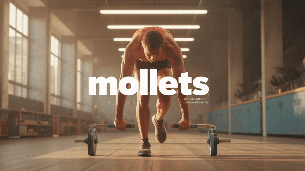 silhouette athletique lever de talons mollets salle de sport