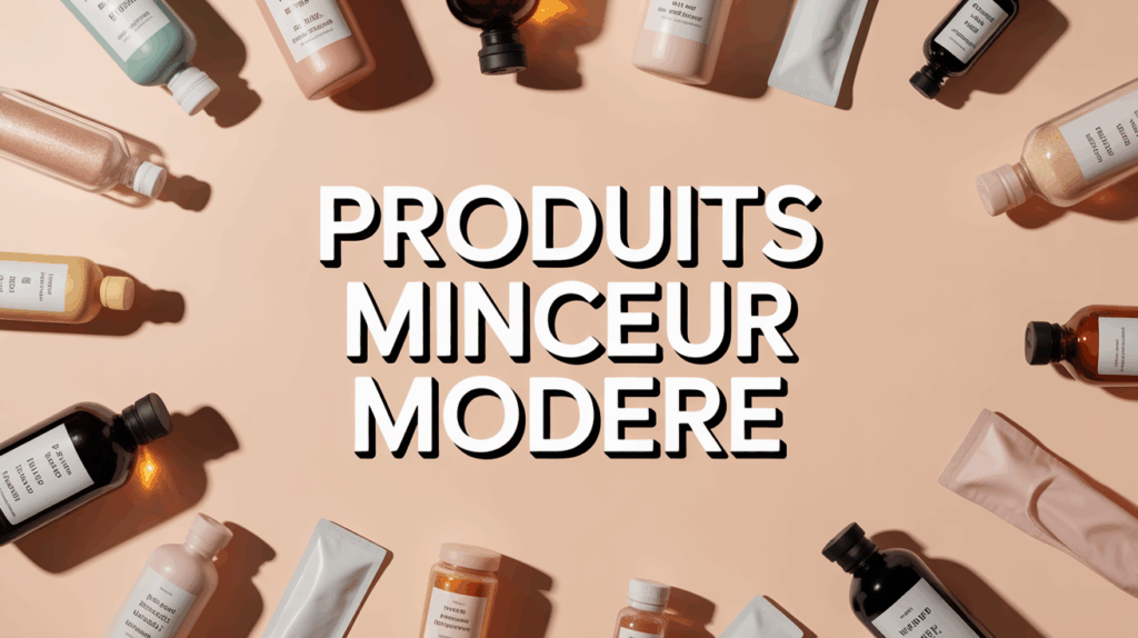 comparatif produits minceur modere sur fond clair