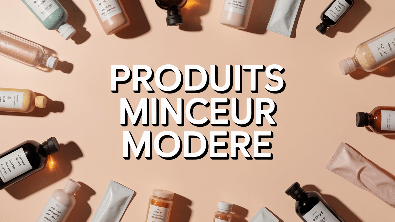 comparatif produits minceur modere sur fond clair