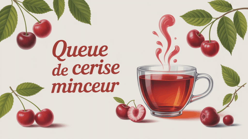 queue de cerise minceur tisane balance silhouette feminine