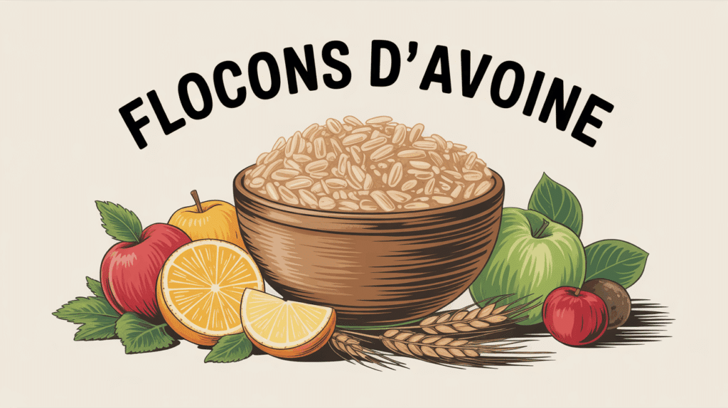 Bol de flocons d avoine sante energie