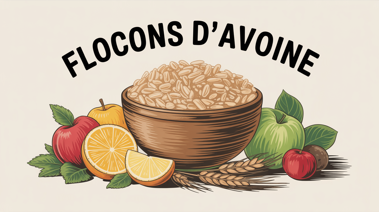 Bol de flocons d avoine sante energie