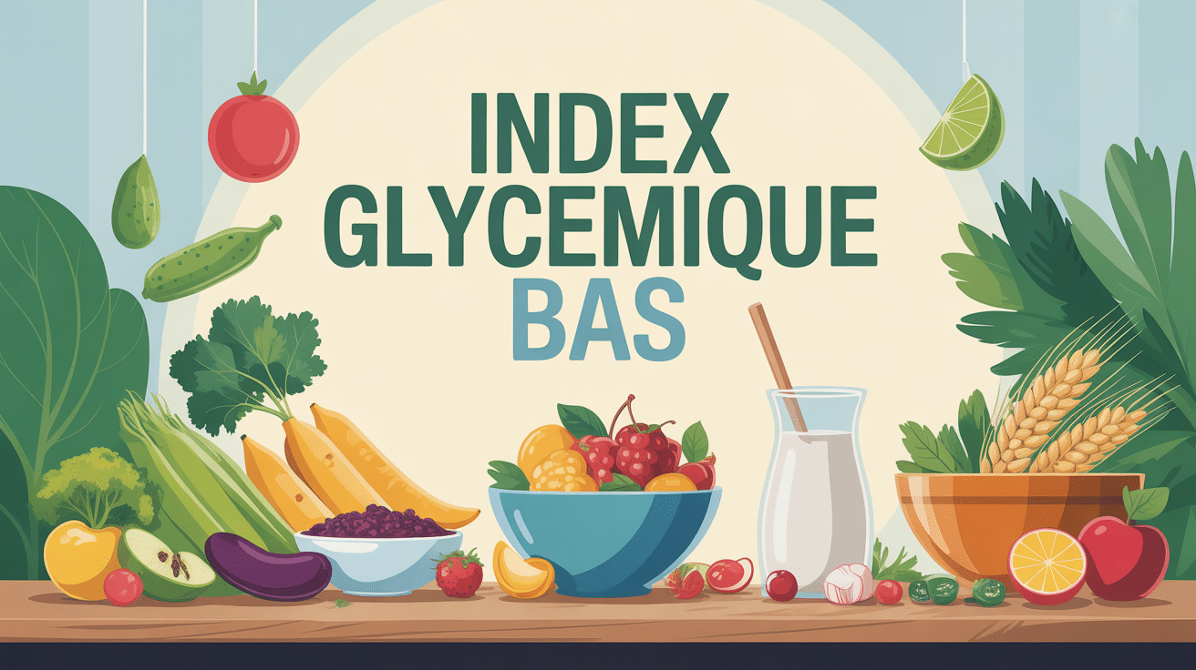 Table repas IG bas legumes cereales yaourt fruits a coque