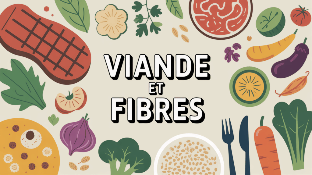 Assiette viande fibres équilibre nutrition
