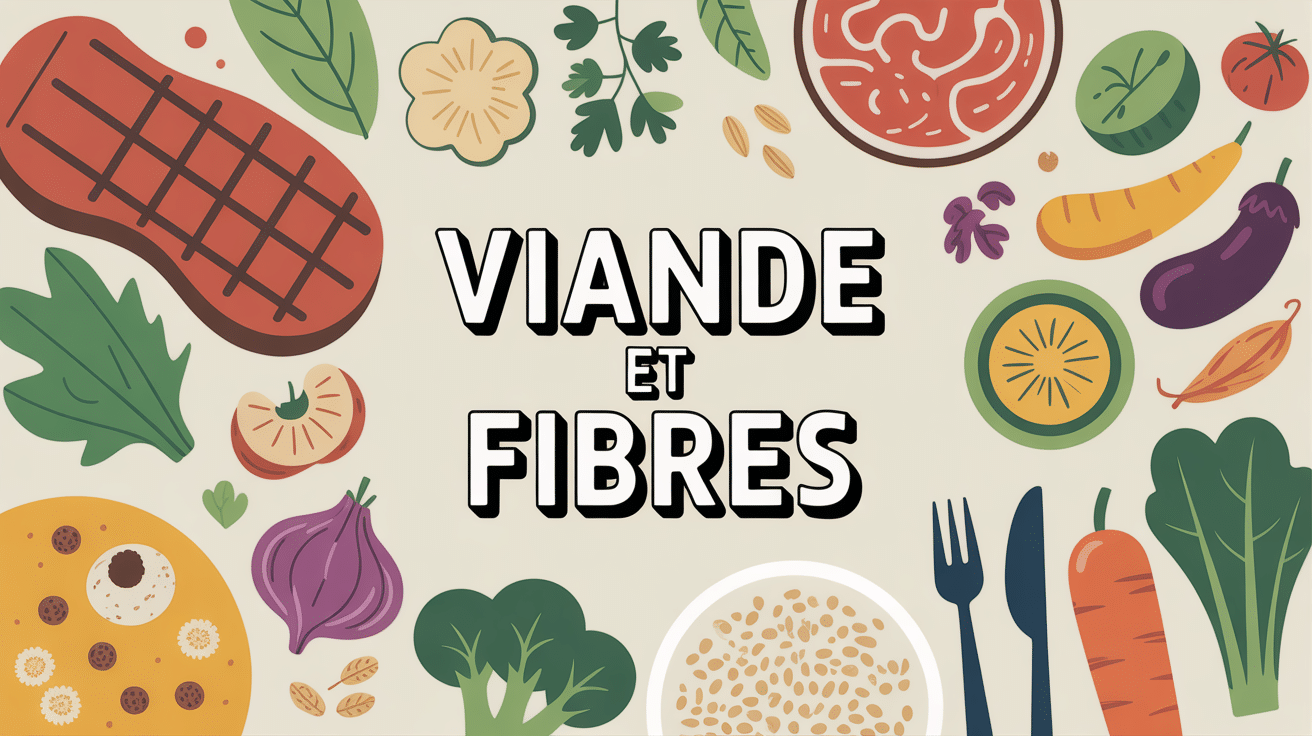 Assiette viande fibres équilibre nutrition
