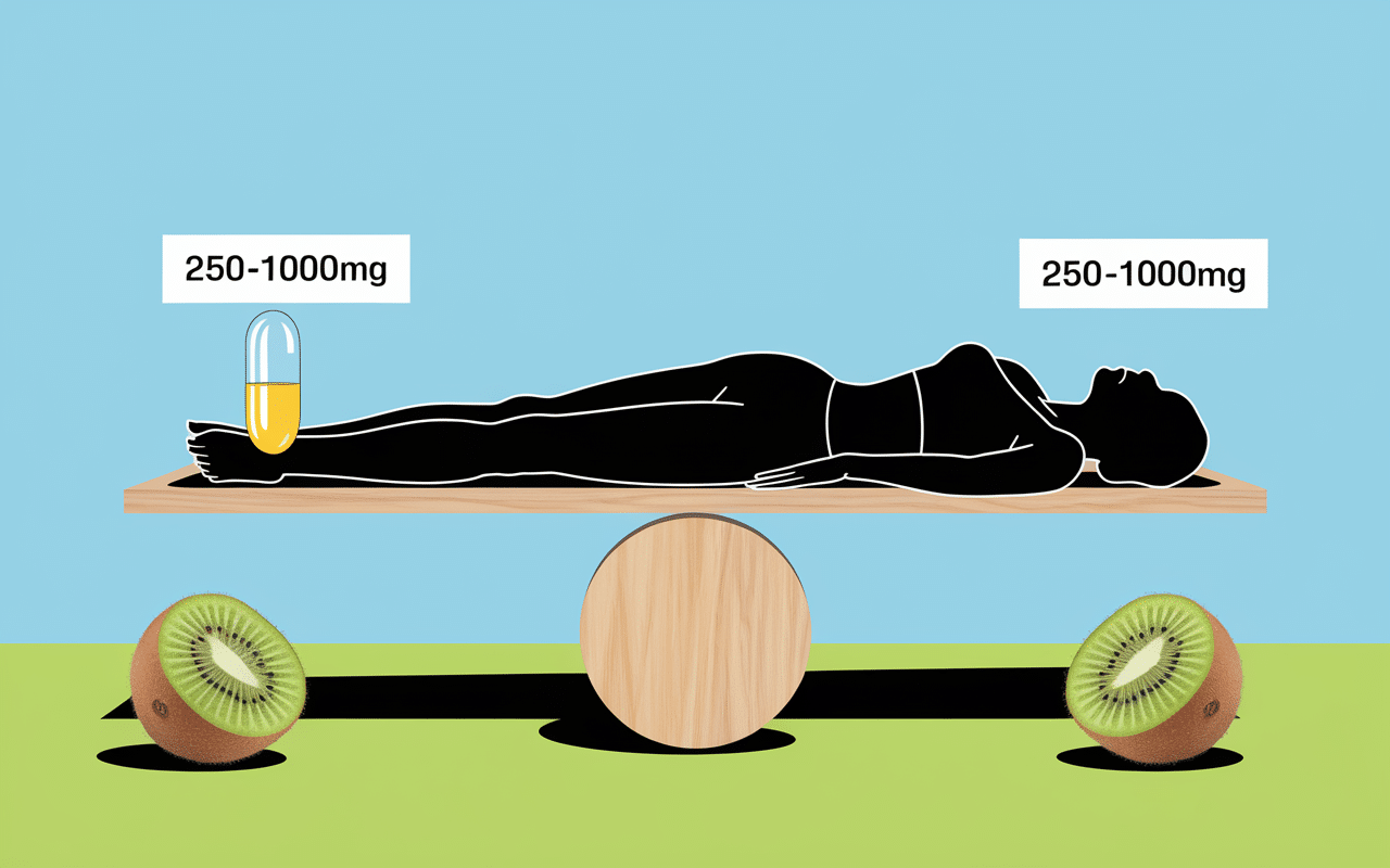 Balance capsule vitamine C, silhouette dormant, kiwis et dosage