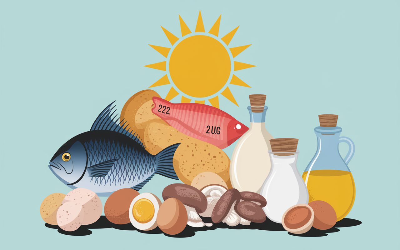 pyramide aliments vitamine d chiffres hareng oeuf