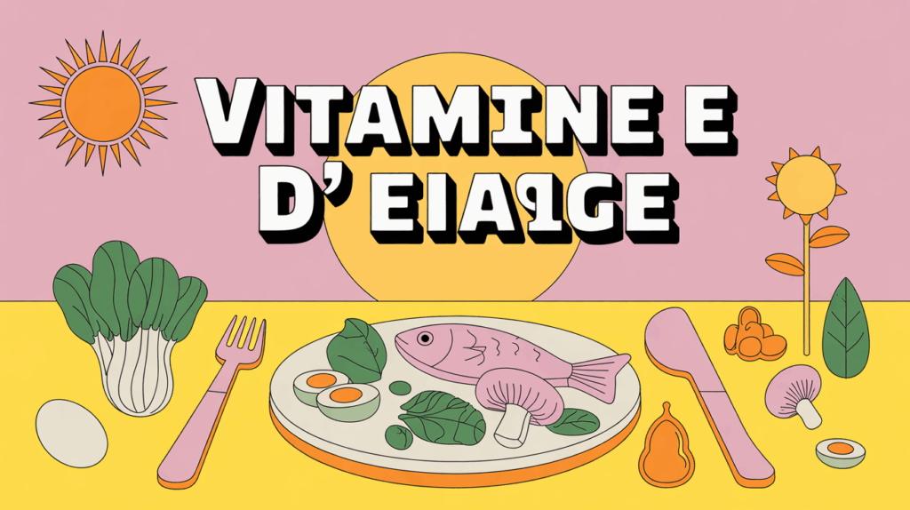 illustration vitamine d assiette poisson soleil
