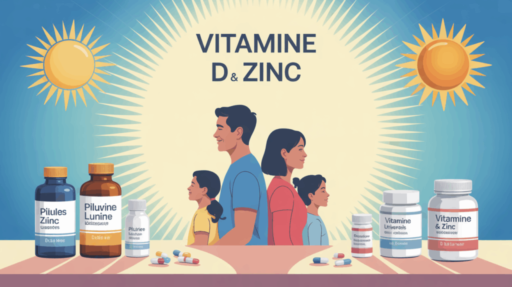 Famille lumière vitamine D & zinc protection