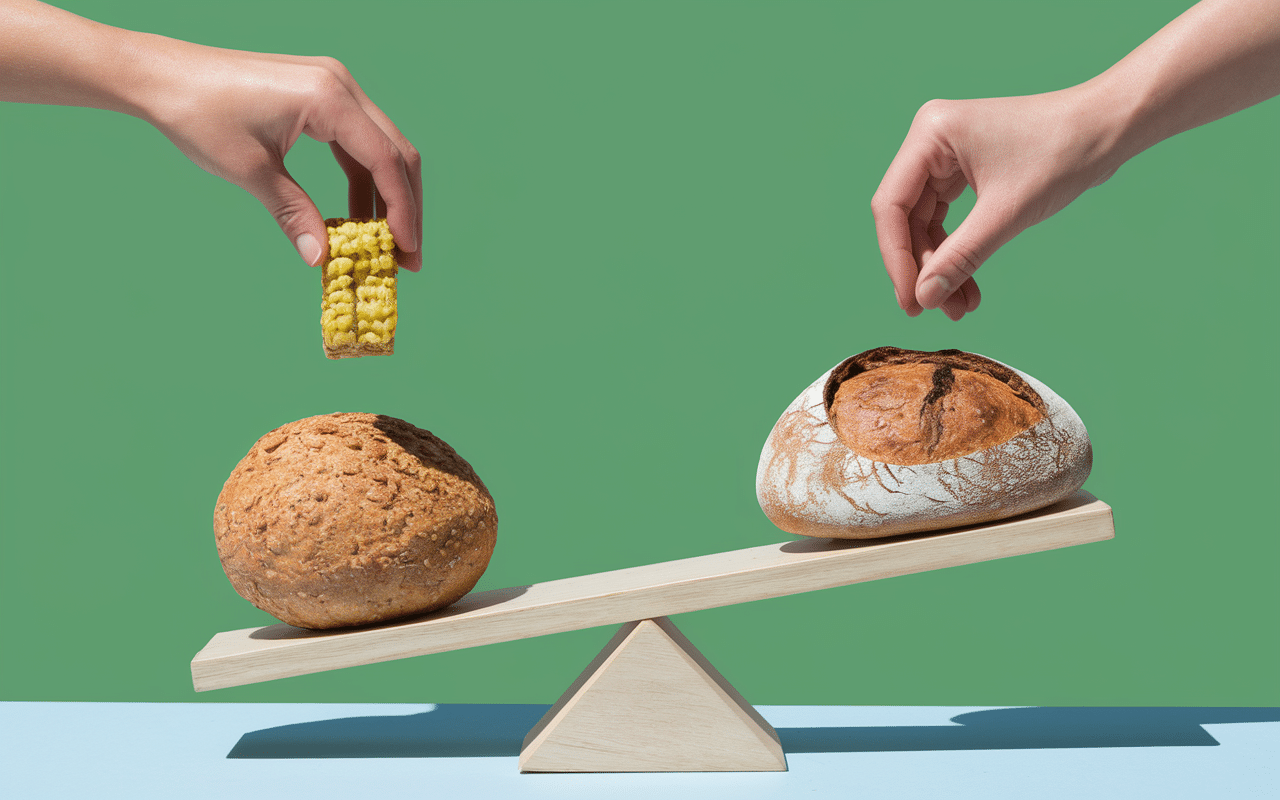 Wasa fibres galette vs pain classique calories et fibres