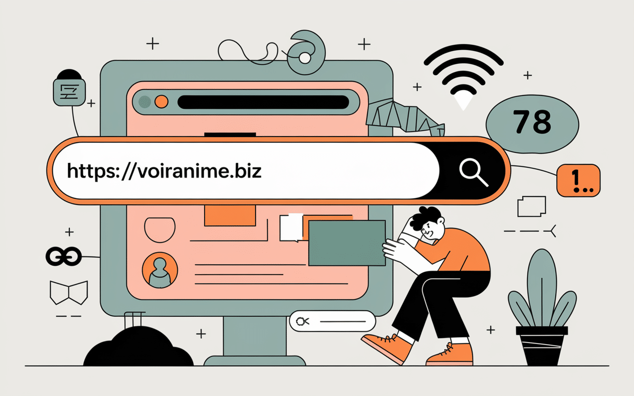 Navigateur avec url Voiranime.biz et solution blocage