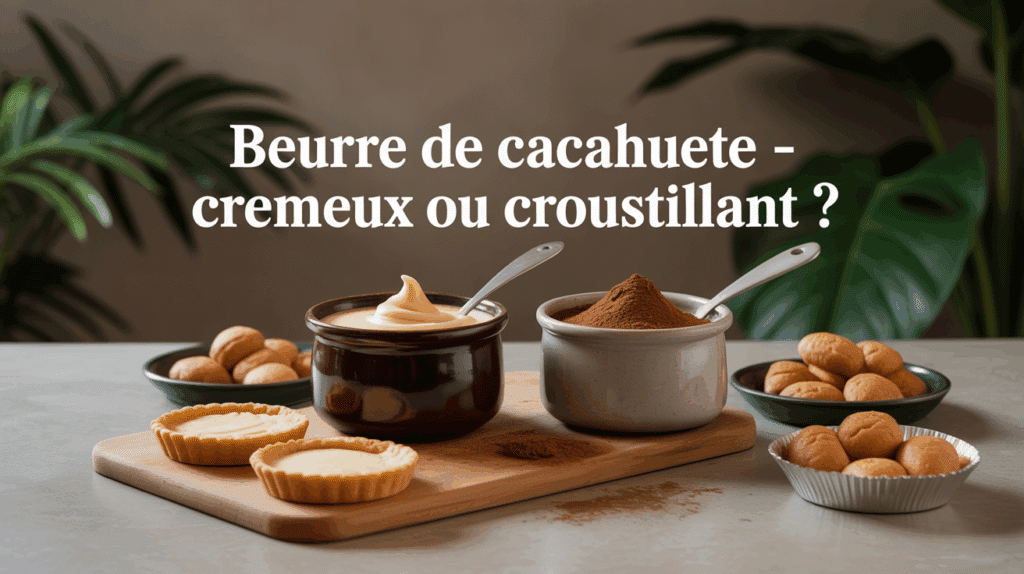 table beurre de cacahuete cremeux croustillant tartines