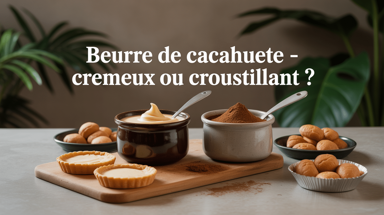 table beurre de cacahuete cremeux croustillant tartines