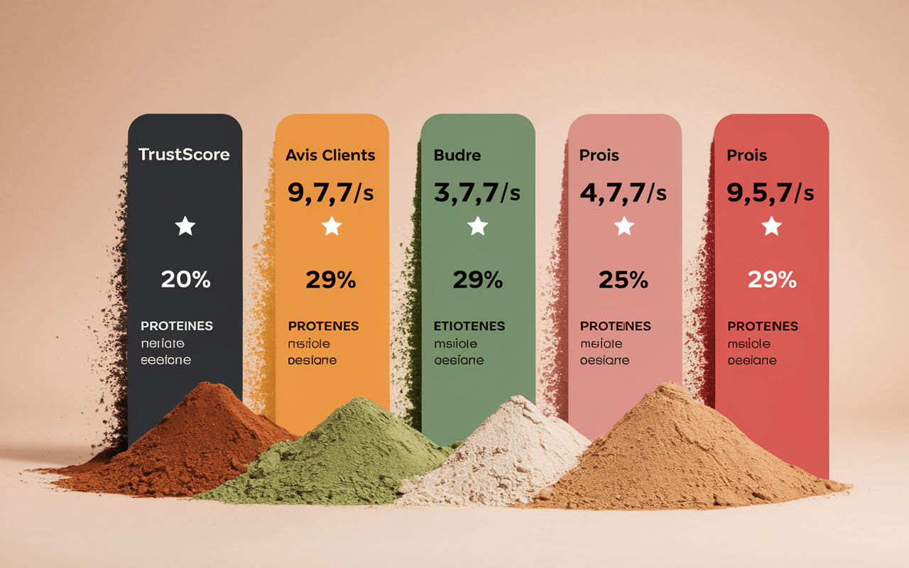 comparatif trustscore complement nutritionnel infographie