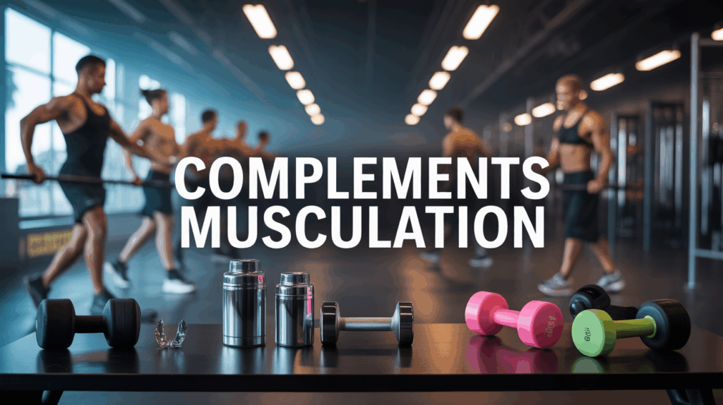 salle musculation supplements et halteres