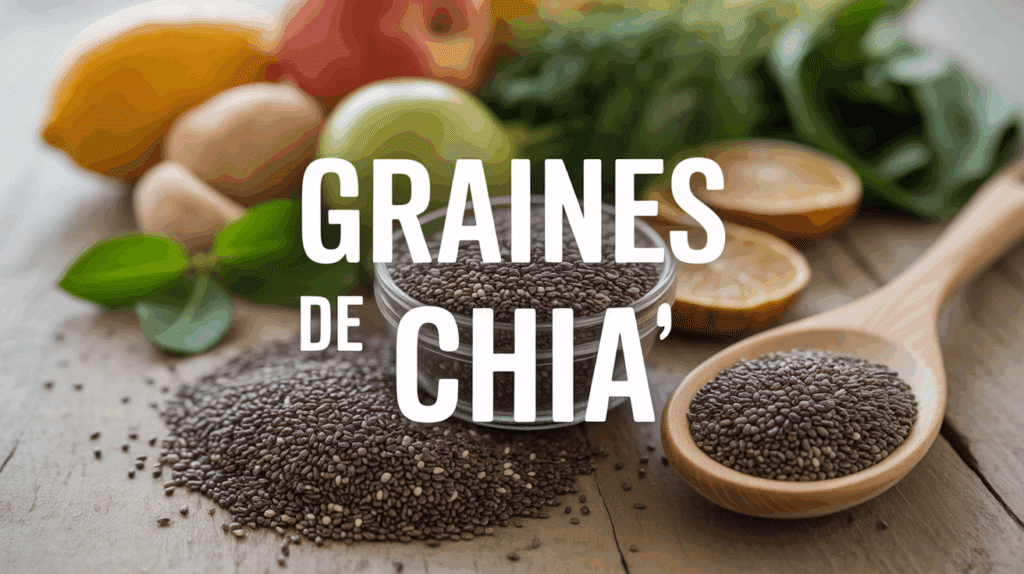 graines de chia ramequin bois ambiance saine