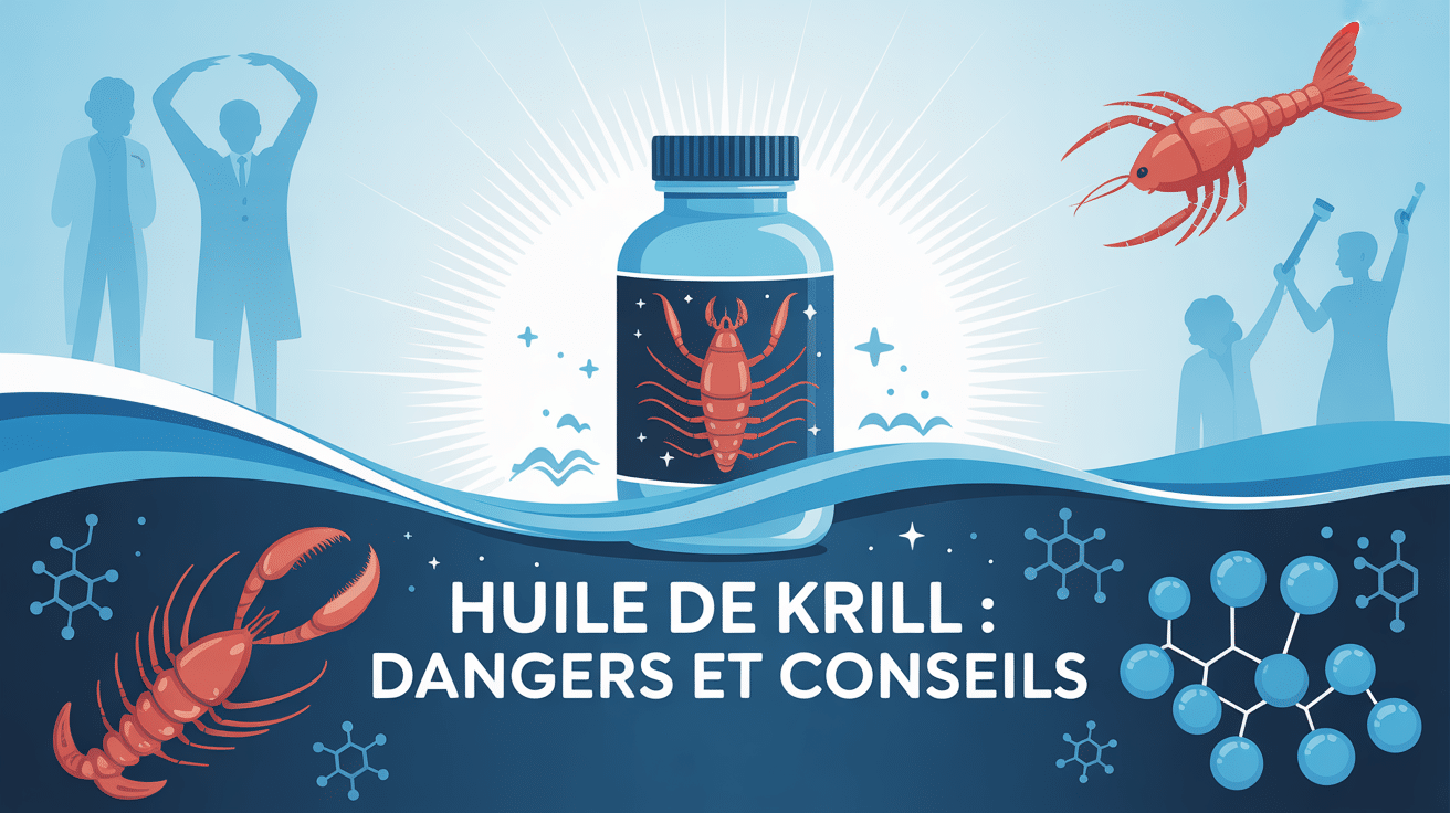 illustration huile de krill supplement dangers conseils