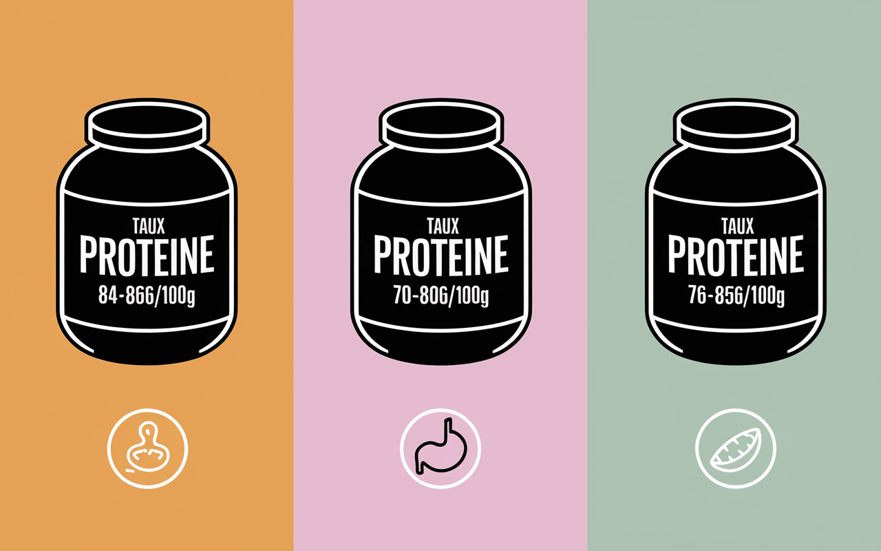 comparatif pots iso whey protein zero taux proteique purete