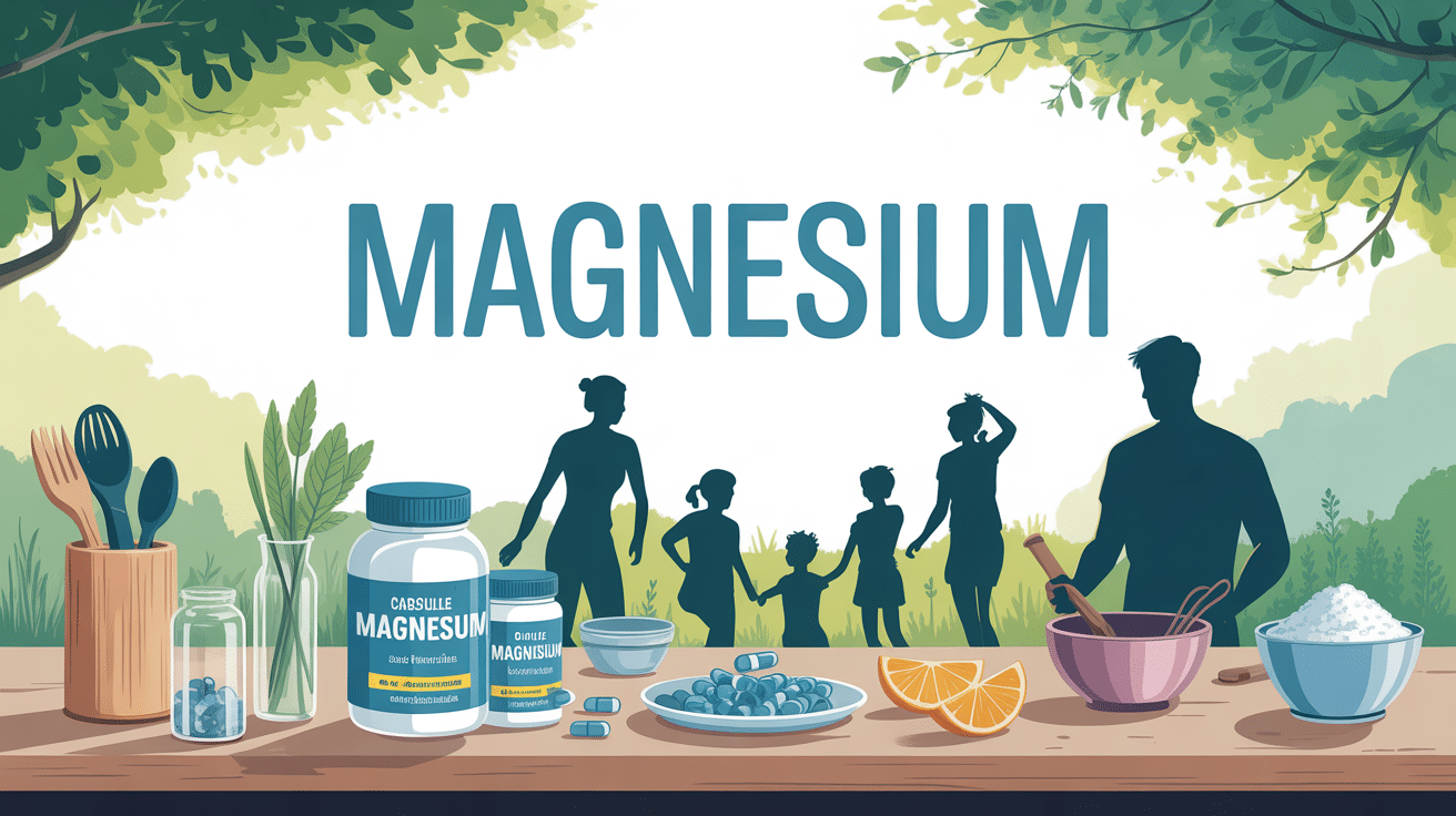 table magnesium capsules famille sport adulte optimisation prise