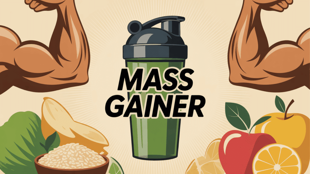 mass gainer shaker et sportifs avec ingredients naturels