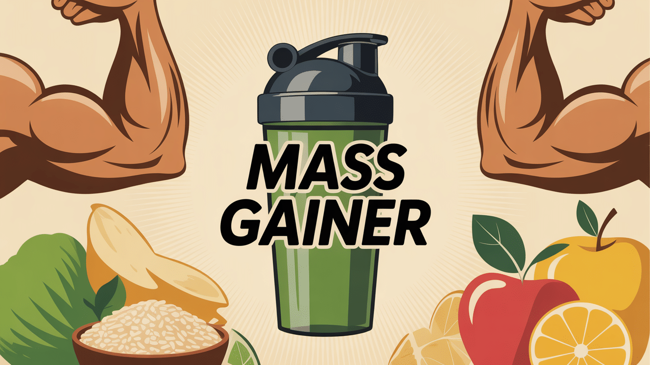 mass gainer shaker et sportifs avec ingredients naturels