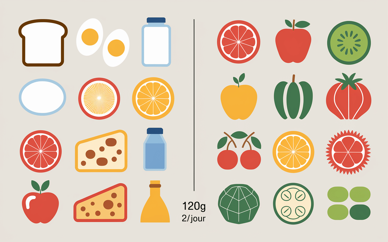 tableau aliments sans residu coloscopie
