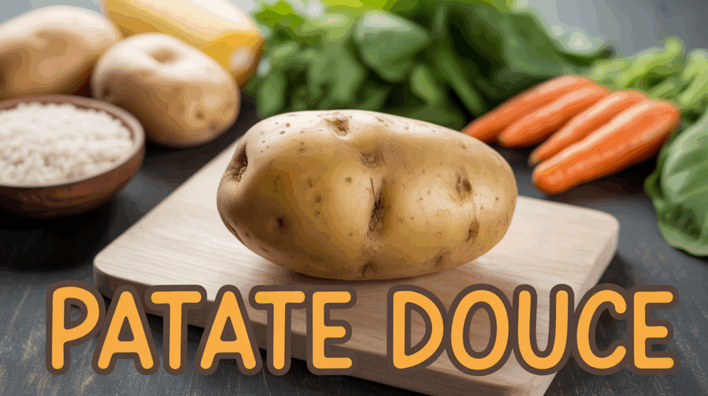 Patate douce féculent détails nutrition visuel SEO