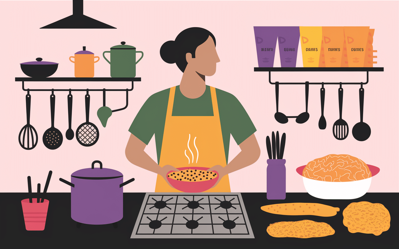 préparation cuisine IG bas cuisson aliments